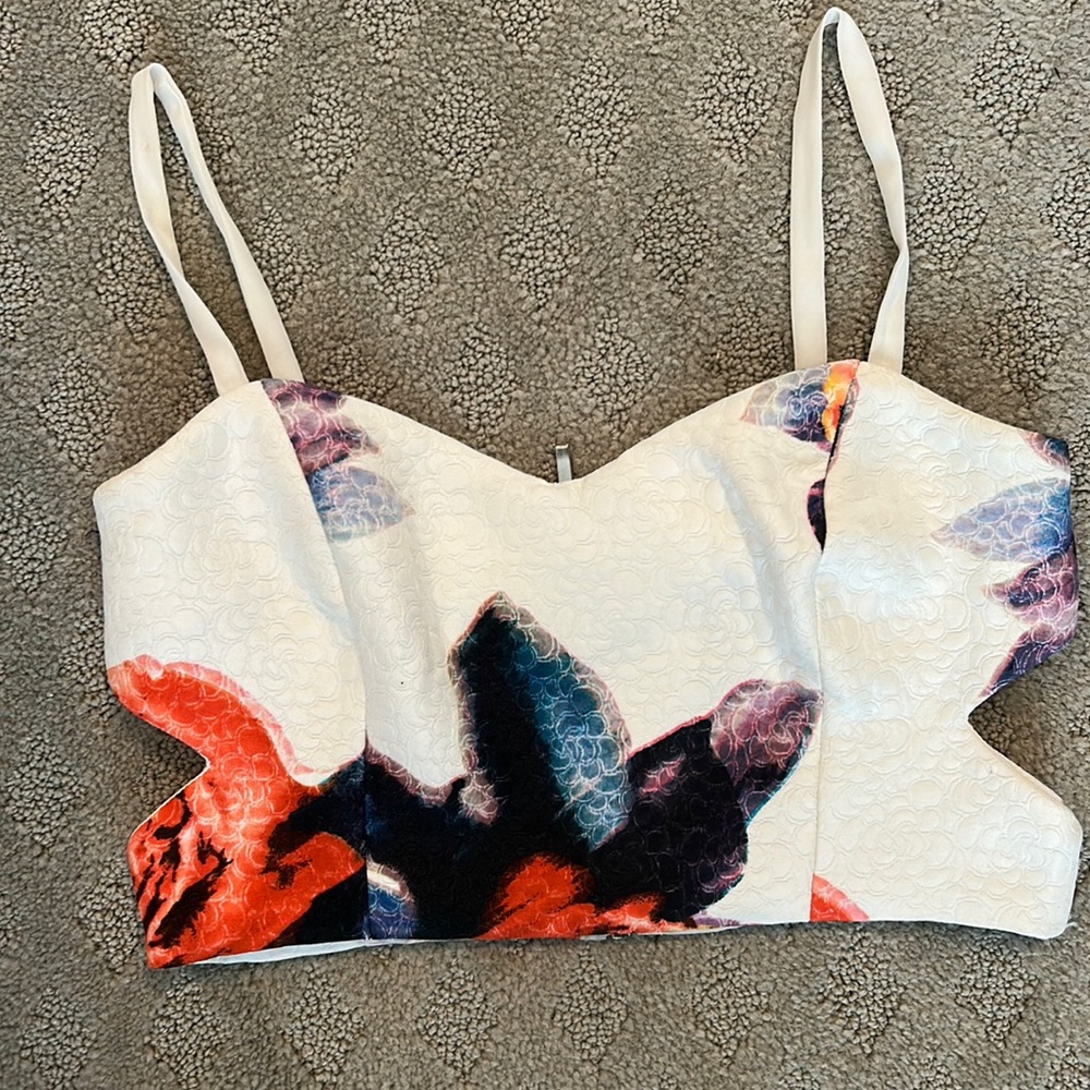 Strapless crop top